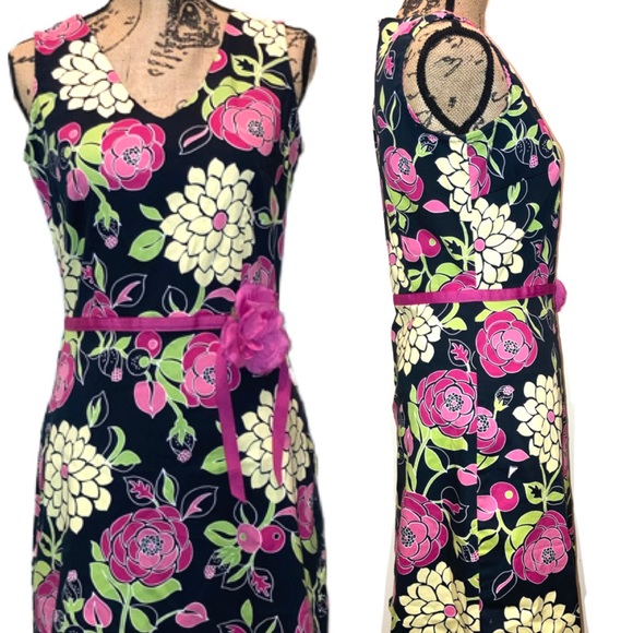 GUC Elementz Blooming Flowers Formal Sheath Dress - Picture 4 of 8